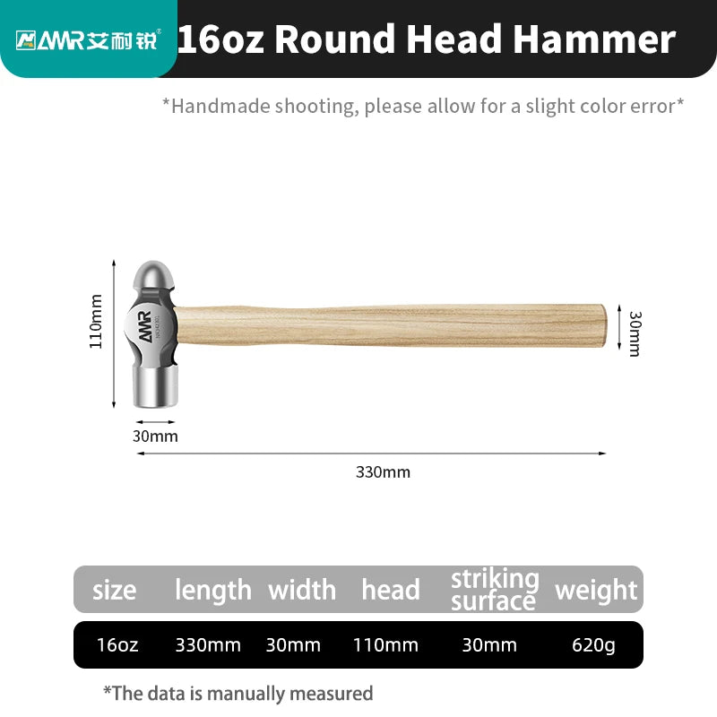 Ball Peen Hammers multiple sizes Walnut 16/24/36OZ tools  