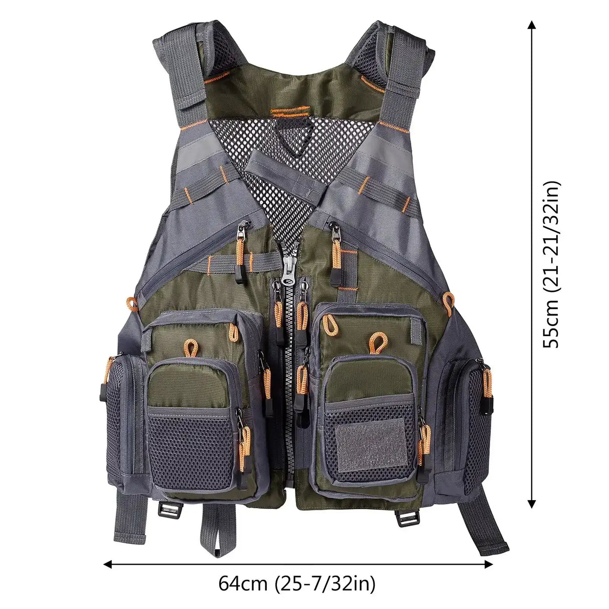 Bassdash Breathable Fishing Tackle Vest Jacket Marine & Fishing  