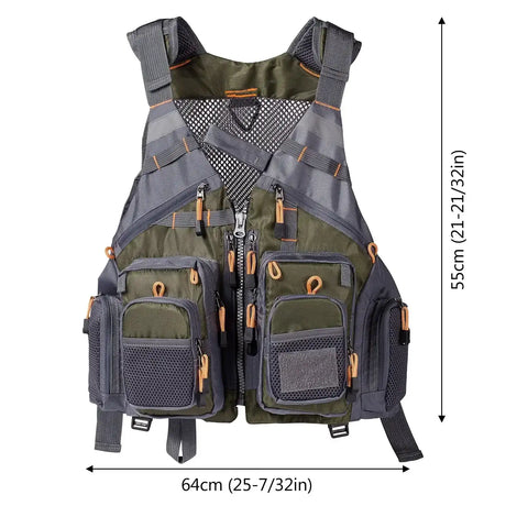 Bassdash Breathable Fishing Tackle Vest Jacket Marine & Fishing  