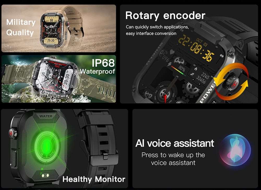 Bluetooth Call Fitness Voice Assist Watch Smart Watches  