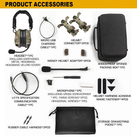 Bluetooth Electronic Noise Reduction Hearing Protection Earmuffs Smart Technology  