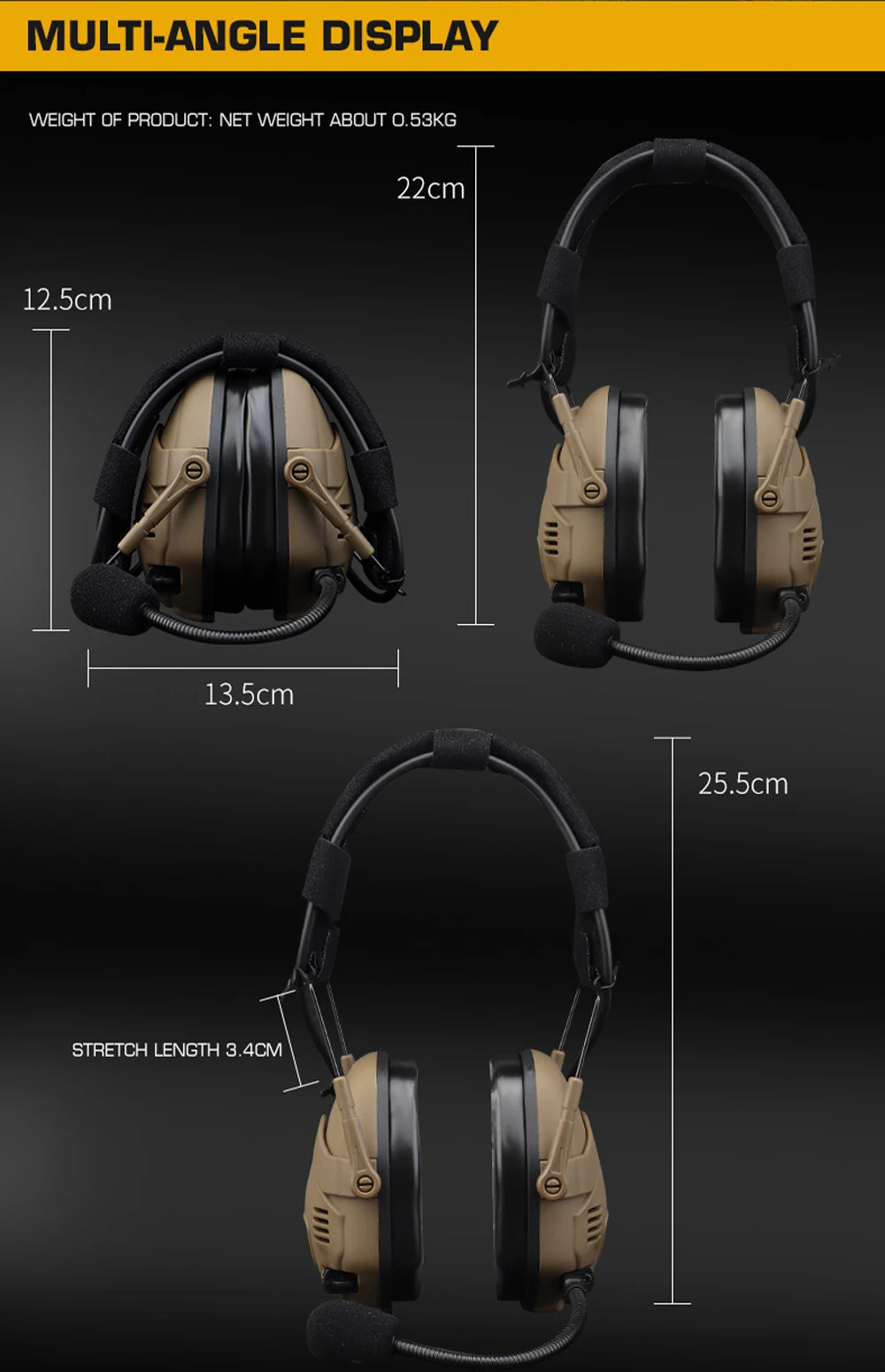 Bluetooth Electronic Noise Reduction Hearing Protection Earmuffs Smart Technology  