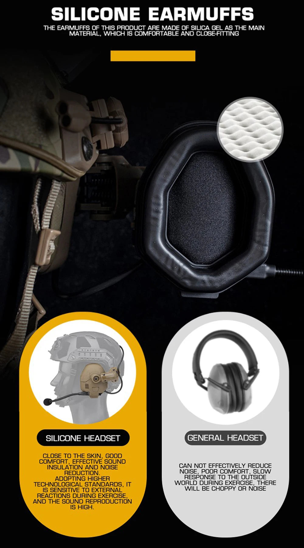 Bluetooth Electronic Noise Reduction Hearing Protection Earmuffs Smart Technology  