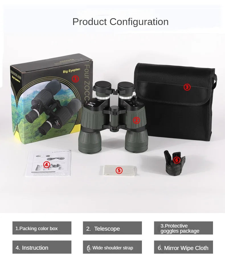 Boshile Auto-Focus 20x50 Tactical Binoculars Binoculars  