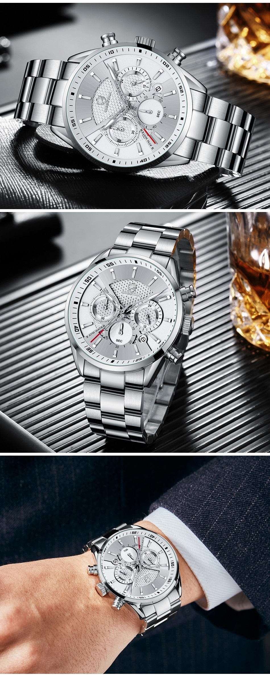 CHEETAH 1613G Casual Sport Chronograph Watch Quartz Smart Watches  
