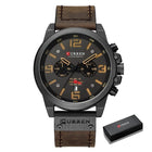 CURREN 8314 Waterproof Sport Watch Genuine Leather Smart Watches  