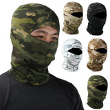 Camo Balaclava Full Face Cap Helmet Liner Neck Gaiter Outdoor Clothing  