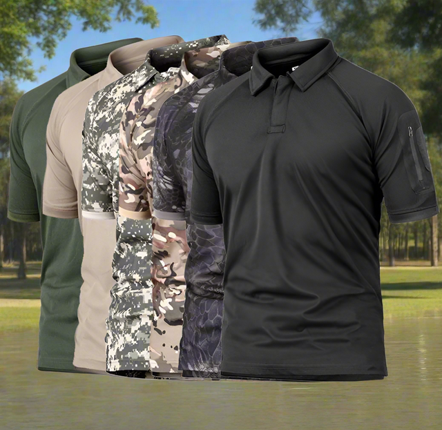Camo Polo Shirt - Quick-drying, Breathable tacticle clothing  