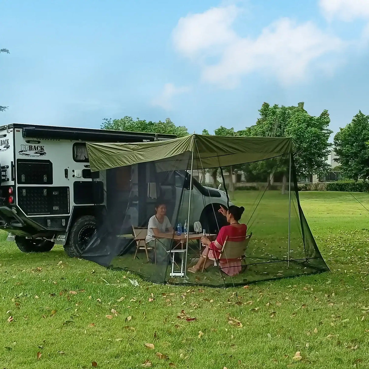 Camping Rear Tent, Mosquito Prevention and Sunshade, SUV Car 4x4 Camping Equipment  