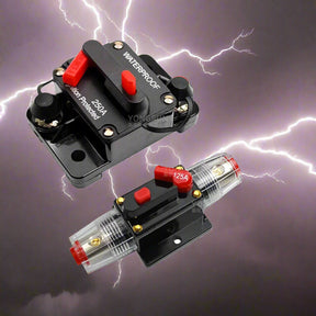 Circuit Breaker Fuse 20A to 300A Manual Reset Waterproof 12V 48V electrical supplys  