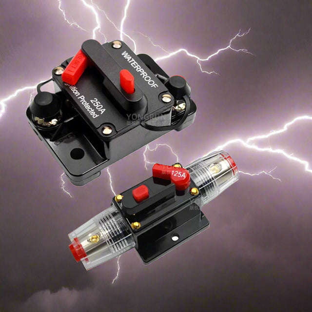 Circuit Breaker Fuse 20A to 300A Manual Reset Waterproof 12V 48V electrical supplys  