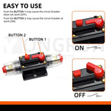 Circuit Breaker Fuse 20A to 300A Manual Reset Waterproof 12V 48V electrical supplys  