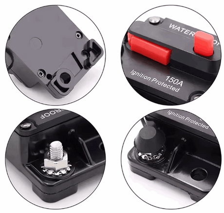 Circuit Breaker Fuse 20A to 300A Manual Reset Waterproof 12V 48V electrical supplys  