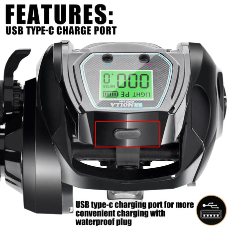 Deep Sea Electronic Fishing Reel  Left or Right Hand Marine & Fishing  