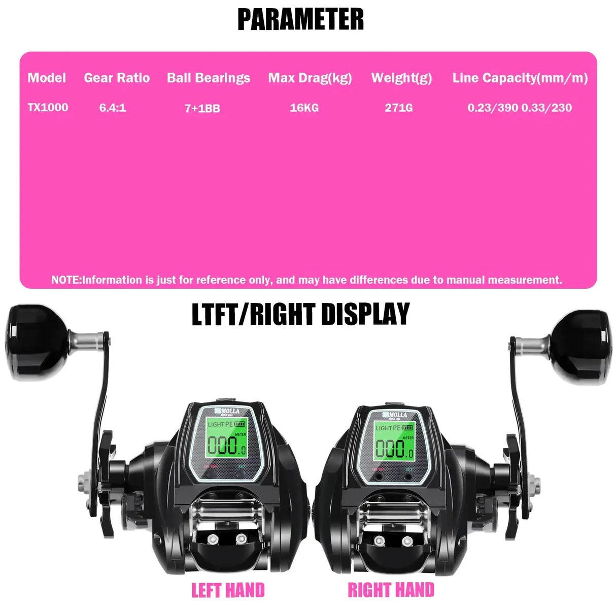Deep Sea Electronic Fishing Reel  Left or Right Hand Marine & Fishing  