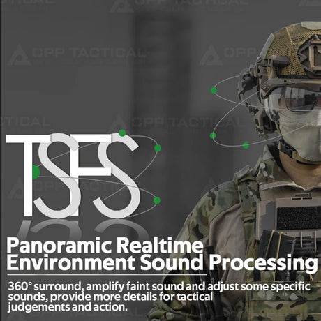 Digital Dual DSP Tactical Headset - Advanced Noise Reduction   