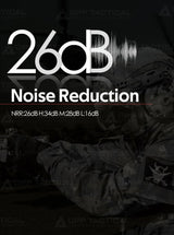 Digital Dual DSP Tactical Headset - Advanced Noise Reduction Eyes Ears & Hands  