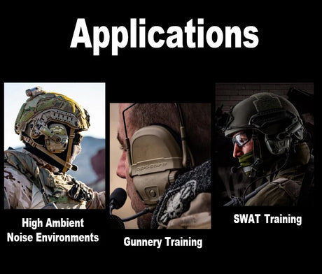 Digital Dual DSP Tactical Headset - Advanced Noise Reduction   