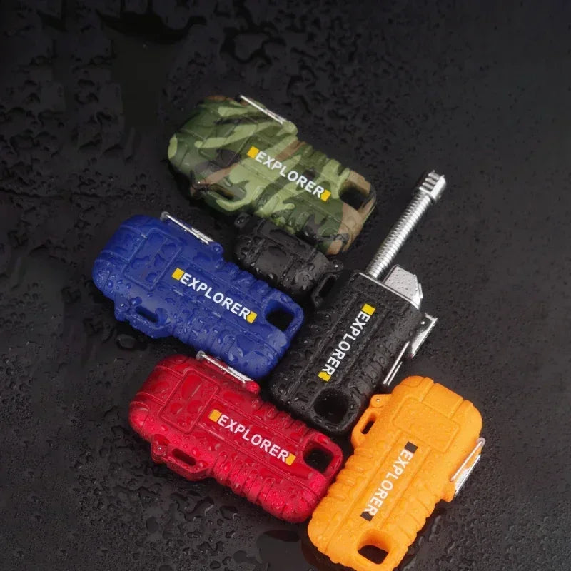 F37 Arc Plasma Waterproof Double Arc Lighter USB Rechargeable electrical supplys  