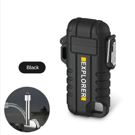 F37 Arc Plasma Waterproof Double Arc Lighter USB Rechargeable electrical supplys  