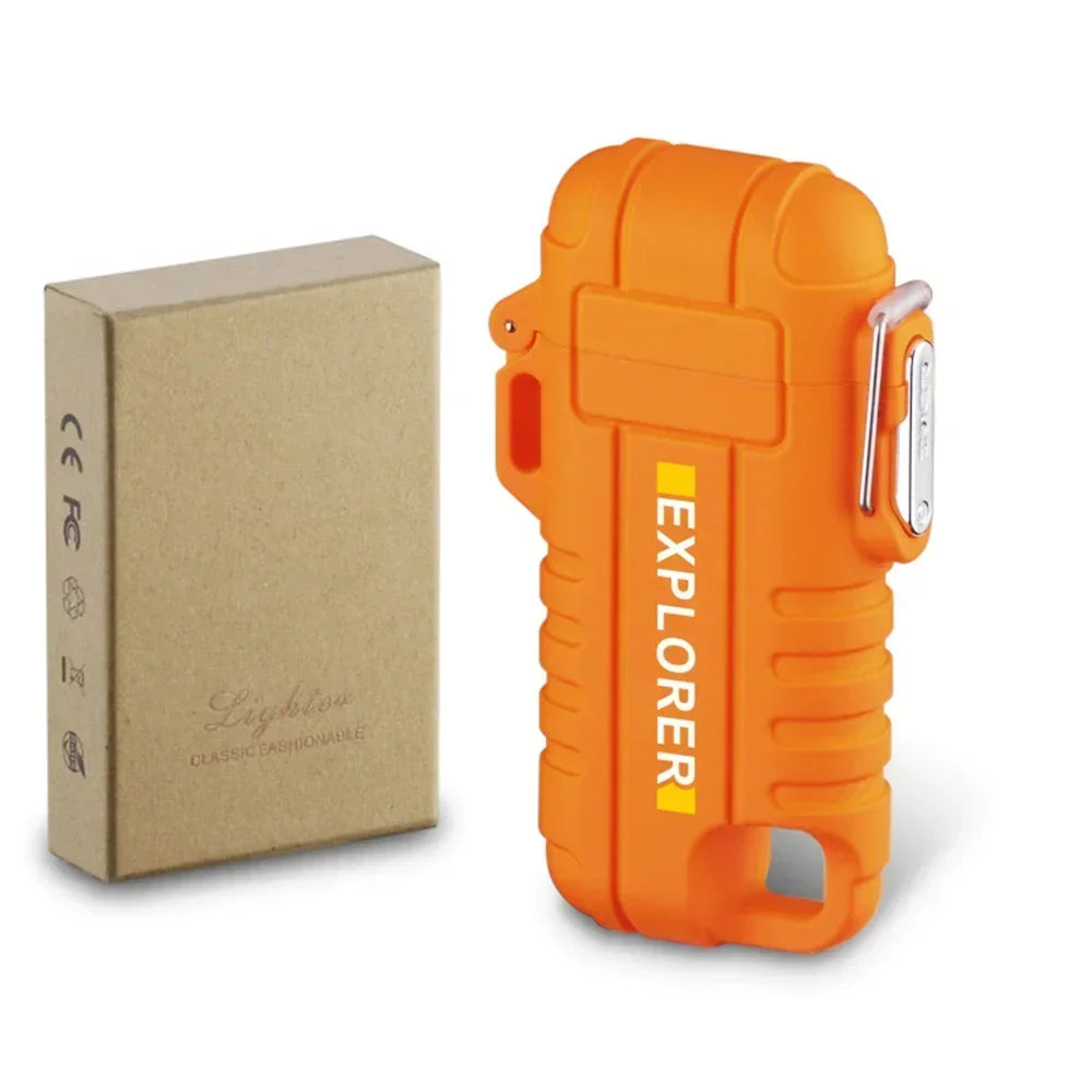 F37 Arc Plasma Waterproof Double Arc Lighter USB Rechargeable electrical supplys  