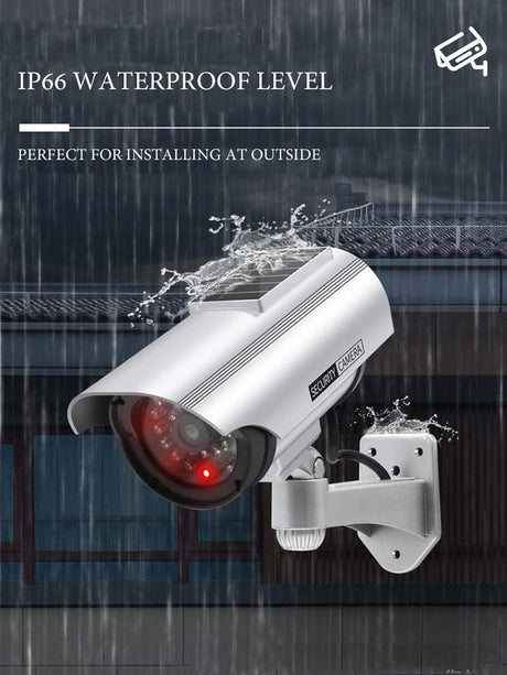 Fake CCTV Camera Solar Powered security systems  
