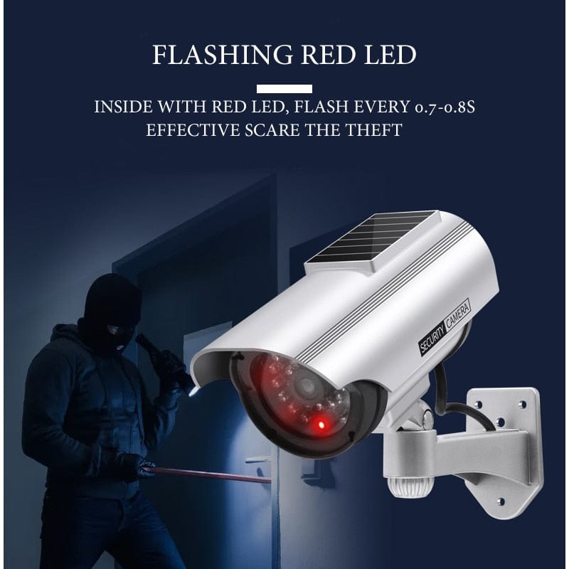 Fake CCTV Camera Solar Powered security systems  