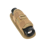 Flashlight Pouch 360 Degree Belt Clip Torch Holder Helmet & Pack Accessories  