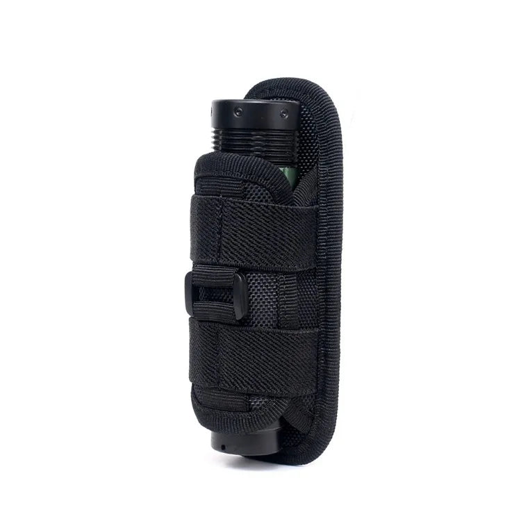 Flashlight Pouch 360 Degree Belt Clip Torch Holder Helmet & Pack Accessories  