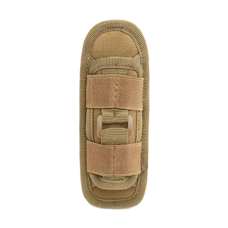 Flashlight Pouch 360 Degree Belt Clip Torch Holder Helmet & Pack Accessories  