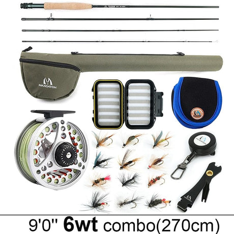 Fly Fishing Rod And Reel Combo Set marine  