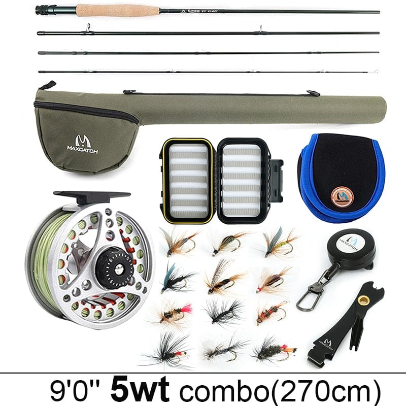 Fly Fishing Rod And Reel Combo Set marine  