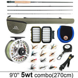 Fly Fishing Rod And Reel Combo Set marine  