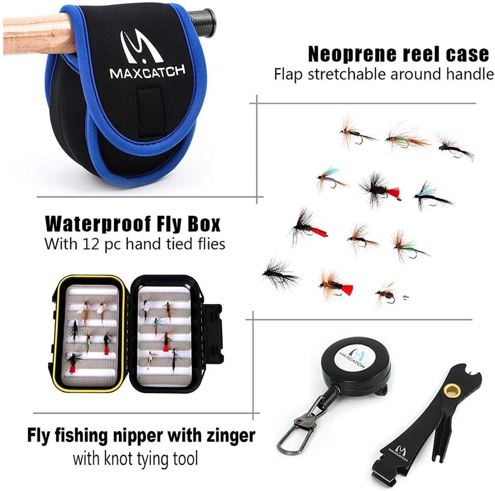 Fly Fishing Rod And Reel Combo Set marine  