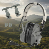 GEN 6 Noise Reduction Headset Helmet or Head Mounted 2 in 1 Survival  