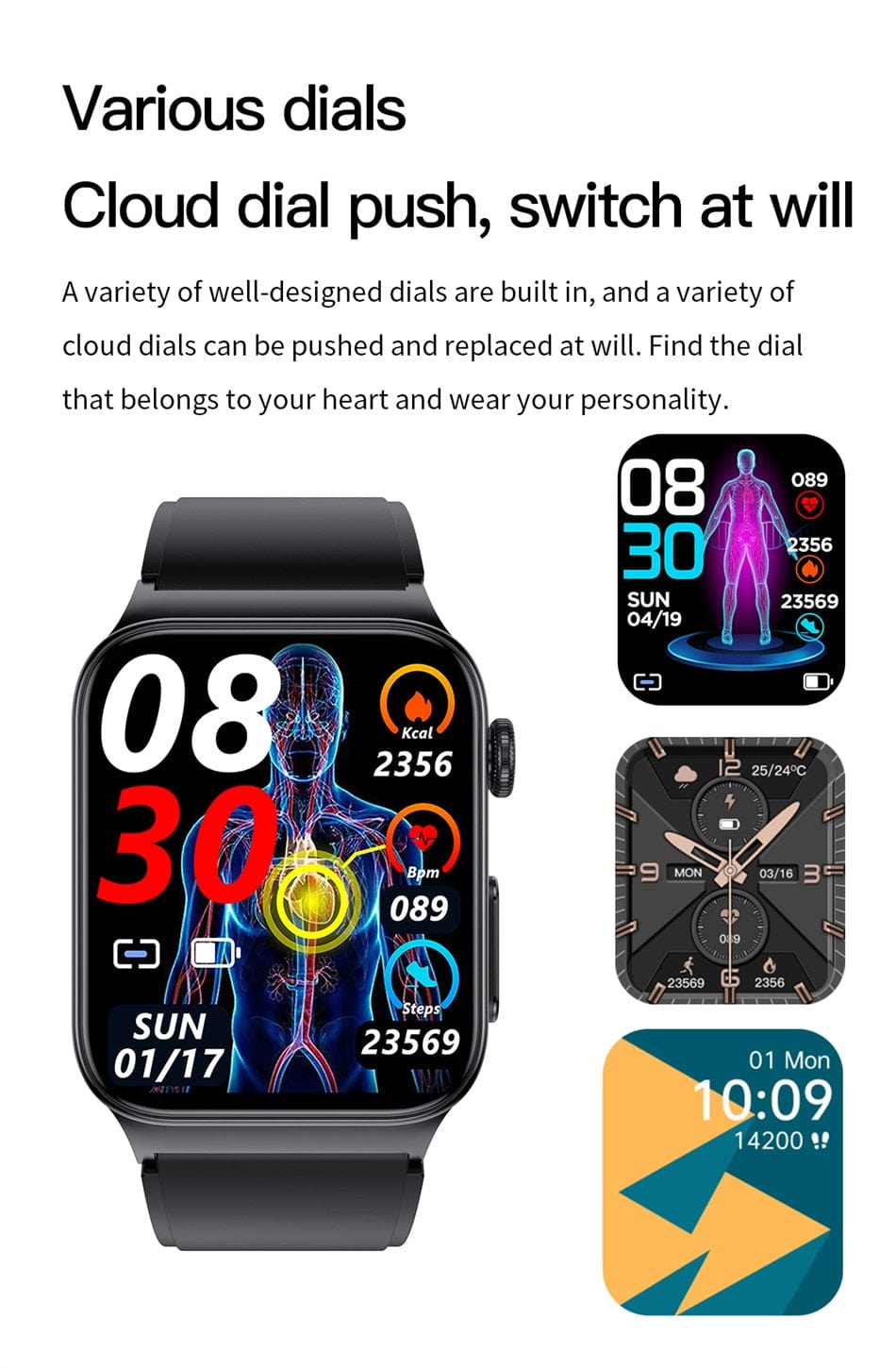 GPS Smartwatch: Remote Health Monitor Watchs  