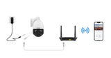 H.view 5MP 30X PoE PTZ Security Camera, Human Detection Security Cameras  