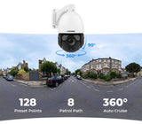 H.view 5MP 30X PoE PTZ Security Camera, Human Detection Security Cameras  