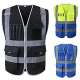 Hi Vis Multi-Pocket Safety Vest FIFO Work security safety  
