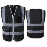 Hi Vis Multi-Pocket Safety Vest FIFO Work security safety  
