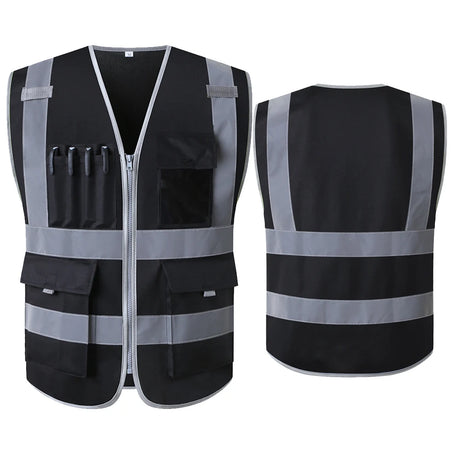 Hi Vis Multi-Pocket Safety Vest FIFO Work security safety  