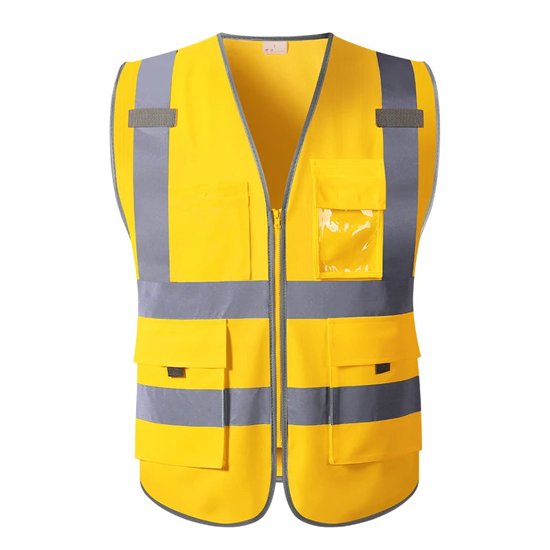 Hi Vis Multi-Pocket Safety Vest FIFO Work security safety  