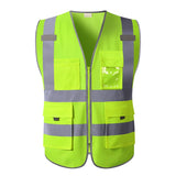 Hi Vis Multi-Pocket Safety Vest FIFO Work security safety  