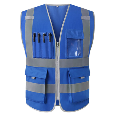 Hi Vis Multi-Pocket Safety Vest FIFO Work security safety  