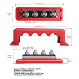 M10 4 Post Heavy Duty 24V 600 Amp Bus Bar electrical supplys  