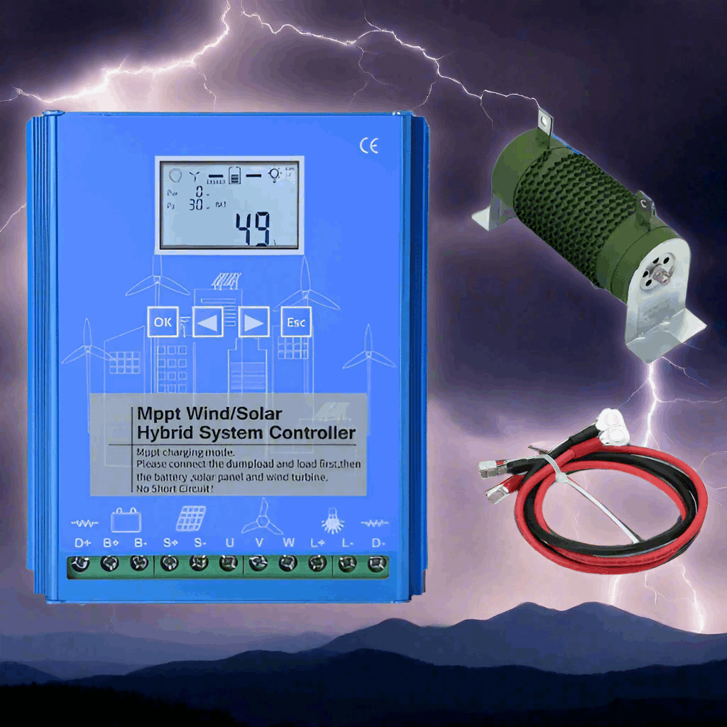 MPPT Hybrid Controller Wind & Solar 1kw 2kw 3kw & Dump Load Resistor Wind & Solar Controllers  