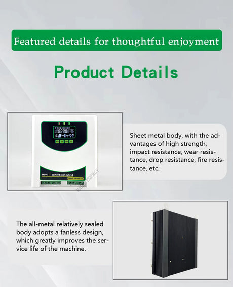 MPPT Wind Solar Hybrid Controller 1kw, 1.5kw, 2kw & 3kw Wind & Solar Controllers  