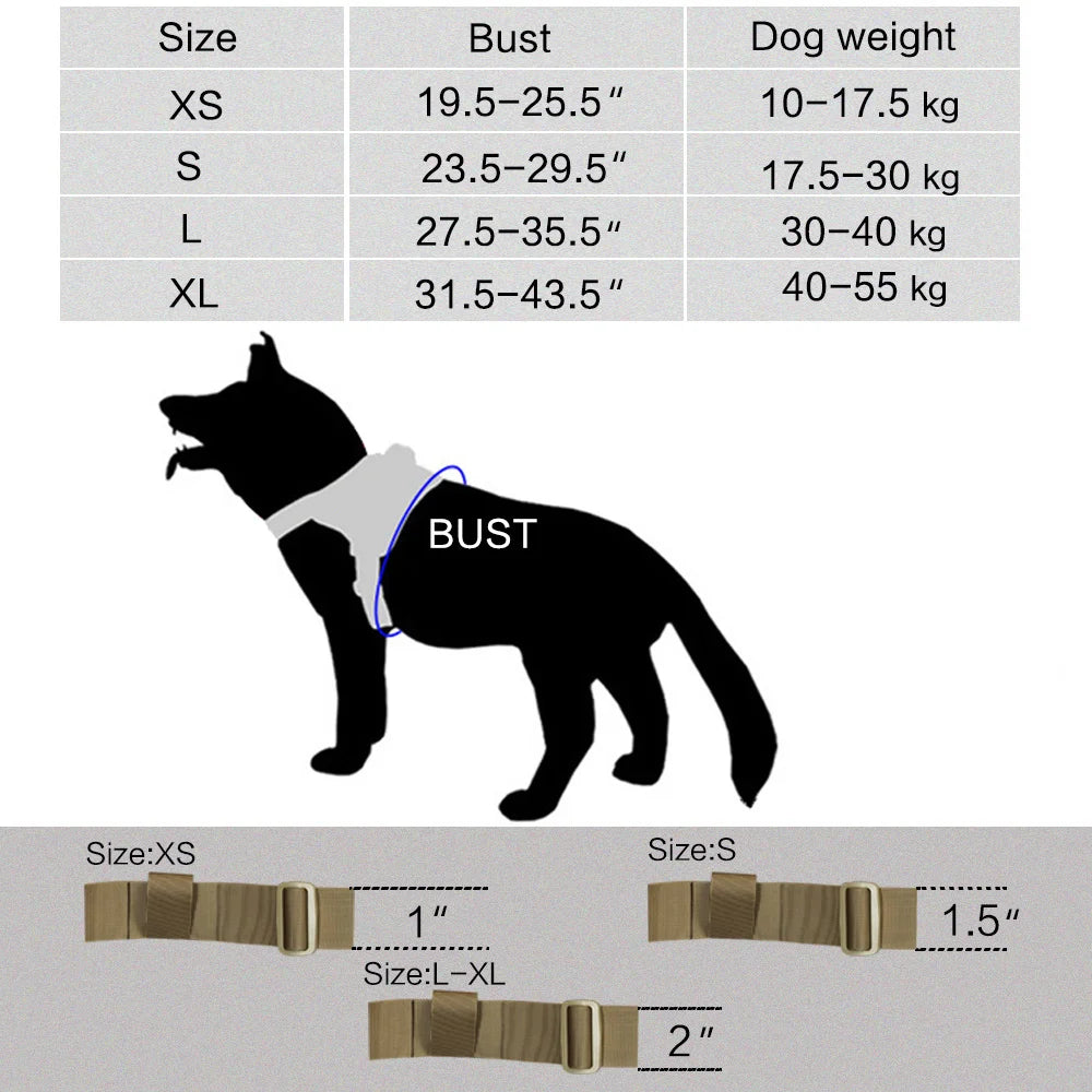 Military-Grade Tactical Dog Harness Dog Stuff  