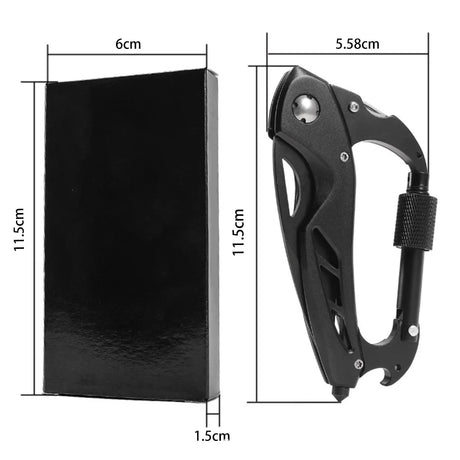 Multi-Tool Carabiner - Camping EDC Clip Multi-tools  