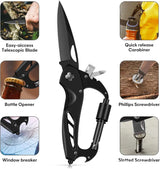 Multi-Tool Carabiner - Camping EDC Clip Multi-tools  